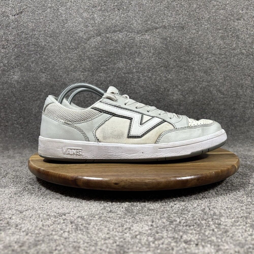Vans Lowland CC Mens Size 10 New Varsity Gray White Athletic Skate Shoes Used